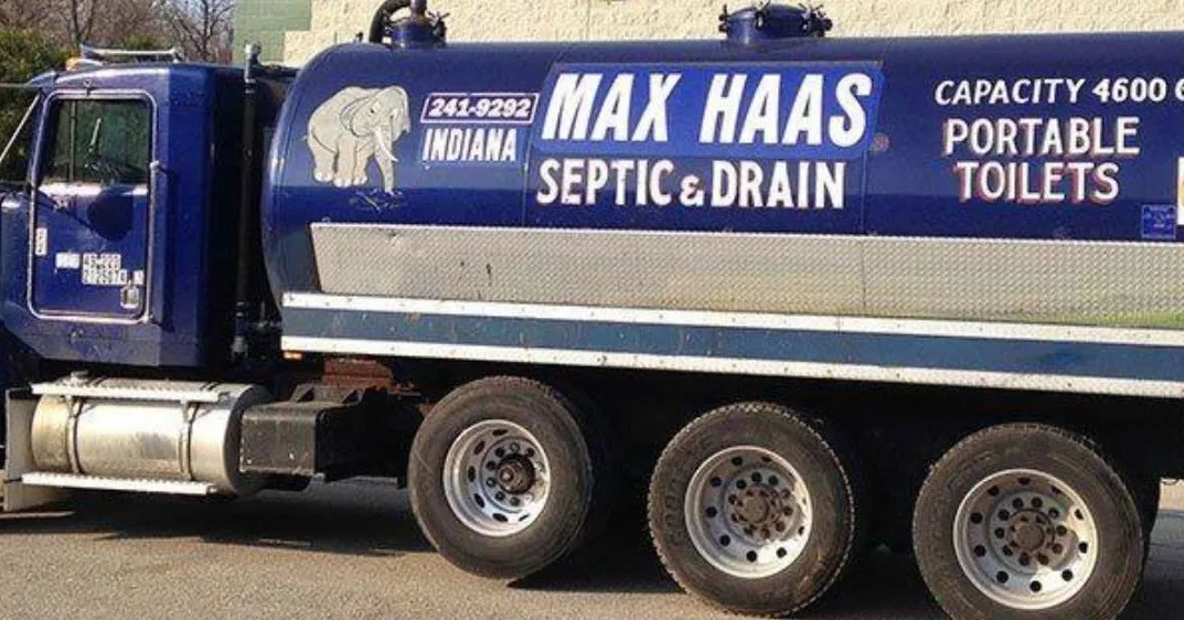 Max Haas Septic & Drain truck